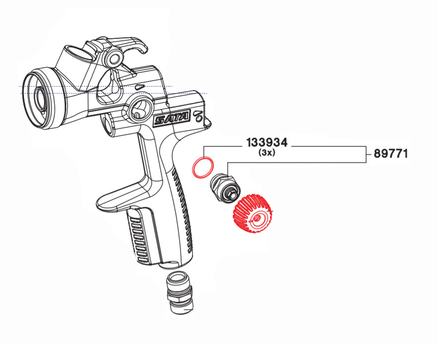 Spindelis CPL priekš Apaļās/Plakanās Smidzināšanas Kontroles 89771