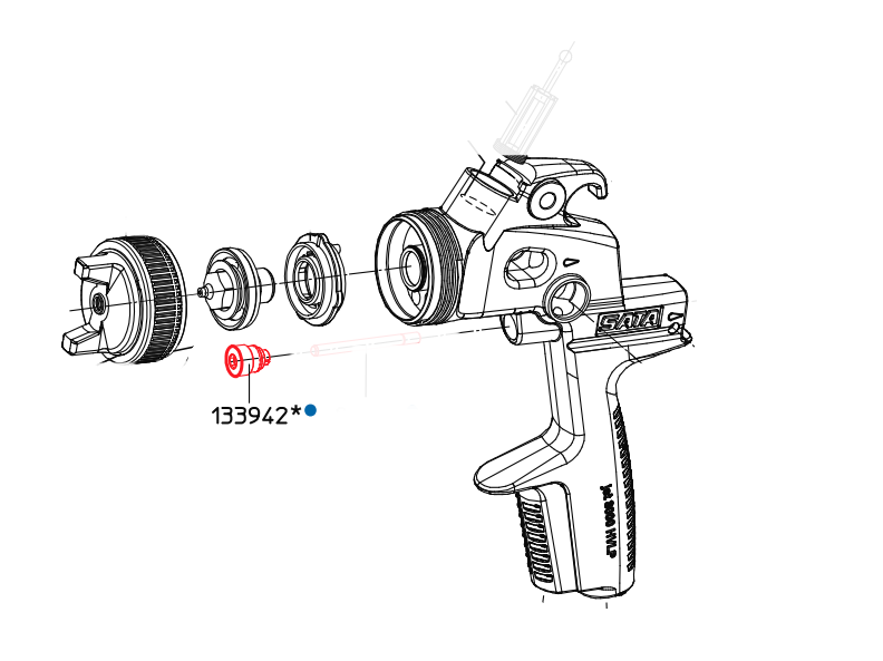 Iepakojuma turētājs gaisa virzuļiem līdz 3000