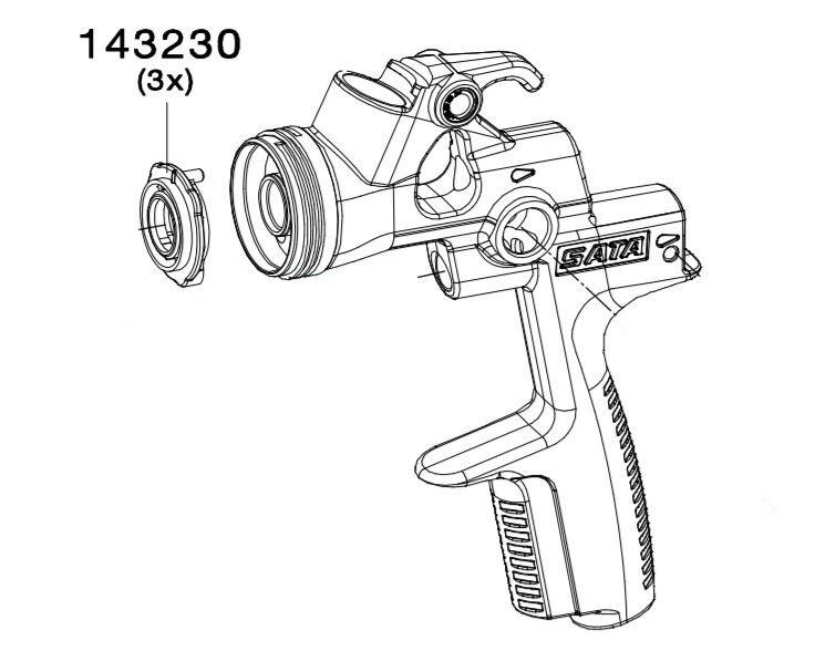 Gaisa sadales gredzens 143230