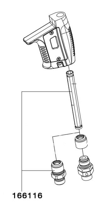 Gaisa savienojums ar piedurkni 166116